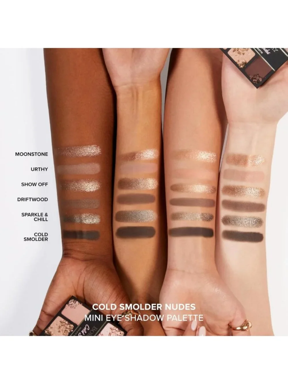 Natural Nudes Mini Eyeshadow Palette | Creamy High Pigment Matte & Shimmer
